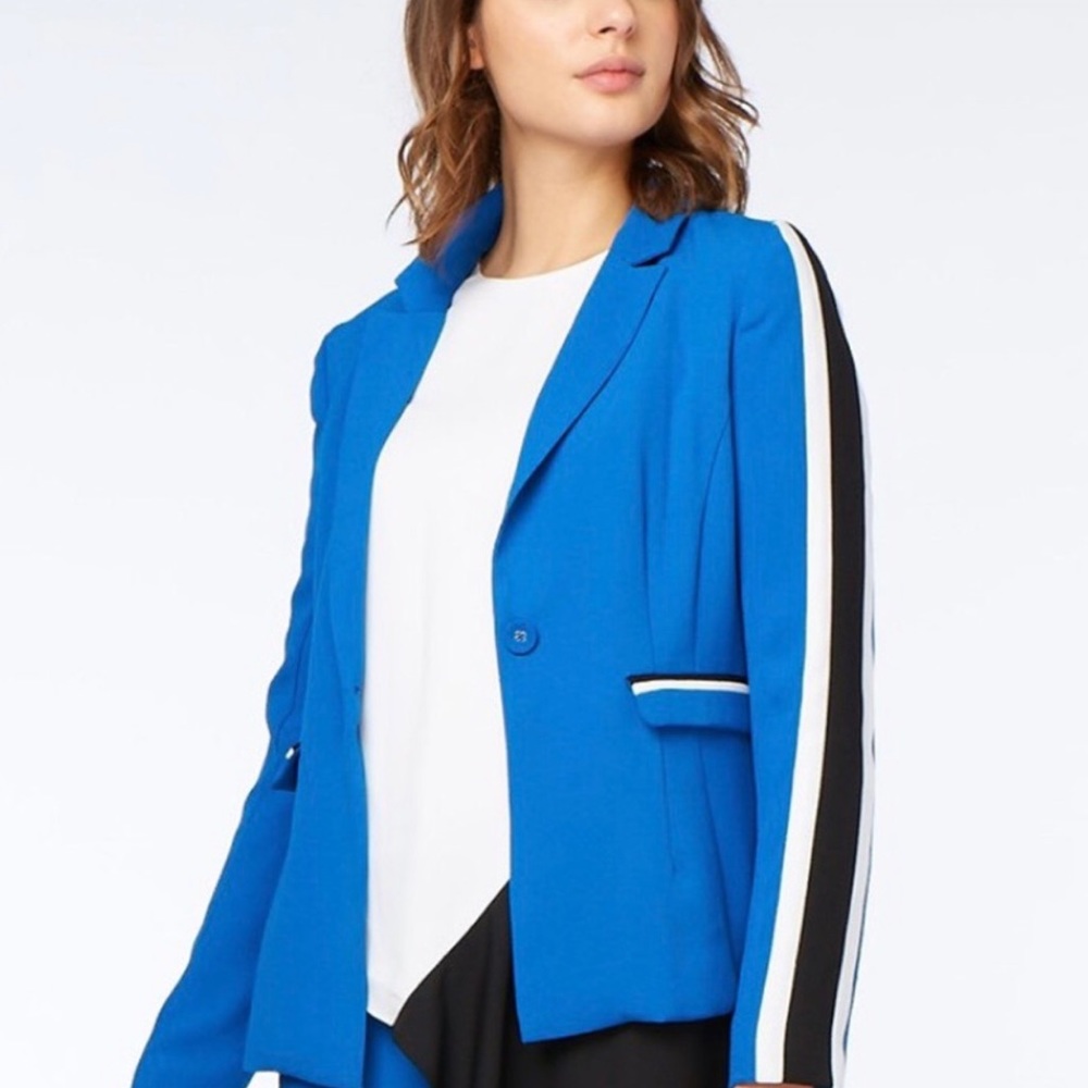 Nicole Miller New York Lapis Blue Blazer Size L
